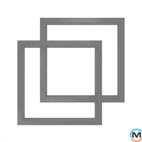 Сушка для рушників Genesis-Aqua Ozzi 650x650 графіт, Колір: Графіт, фото 