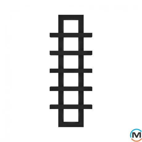 Сушка для рушників Genesis-Aqua Teon 1400x500 чорний, Колір: Чорний, фото 