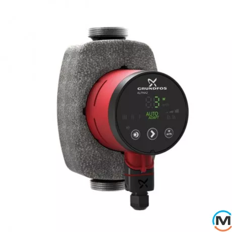 Циркуляційний насос Grundfos ALPHA2 25-60 N 180 1x230V 50Hz 6H, Модифікація: Alpha2 25-60 N 180, фото 