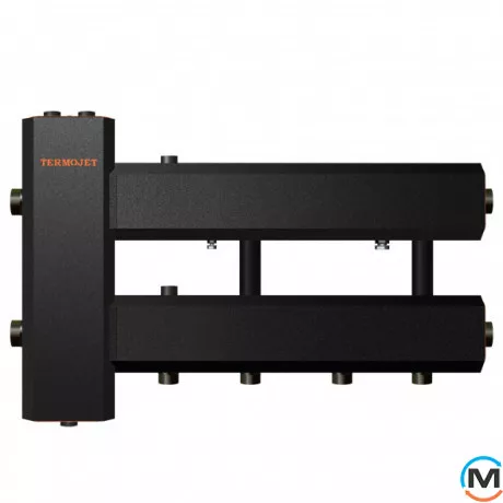 Коллектор Termojet Dn32 с гидрострелкой в кожухе 2 выхода вниз Dn25 (КГС22Н125(200)), фото 