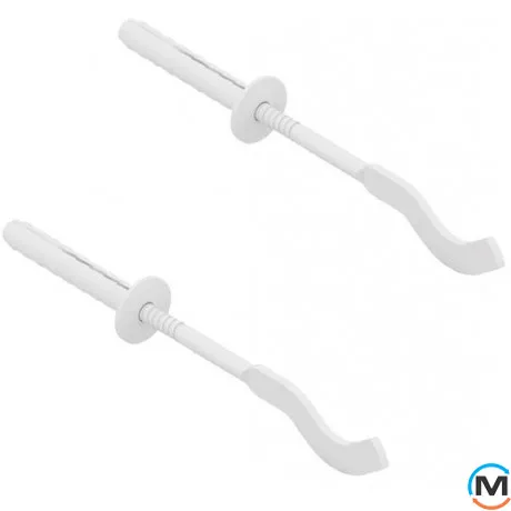 Комплект кріплення гвинтового типу MB-FIX R8SV (2 шт.) алюмінієвого радіатора Ø8 L=170 мм, фото 