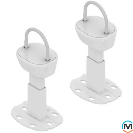 Комплект низких напольных кронштейнов MB-FIX PGT60 (2 шт.) для трубчатых радиаторов RAL9010, фото 