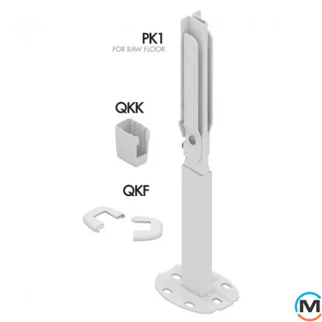 Комплект высоких напольных кронштейнов MB-FIX PK1+QKK+QKF (2 шт.) для пан. радиаторов (300÷1000 мм), фото , изображение 2