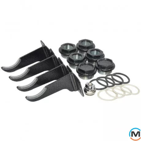 Монтажный комплект Nova Florida (4 кроншт.) для алюм. советов. 1" х 1/2" HAMMERED, Цвет: HAMMERED, фото 