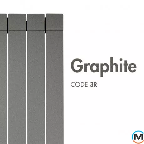 Радиатор алюминиевый Nova Florida (3 секции) LEDRO S/90 2000 мм GRAPHITE 3R, Цвет: Графит, Межосевое расстояние (мм): 2000, Кол-во секций: 3, фото , изображение 2