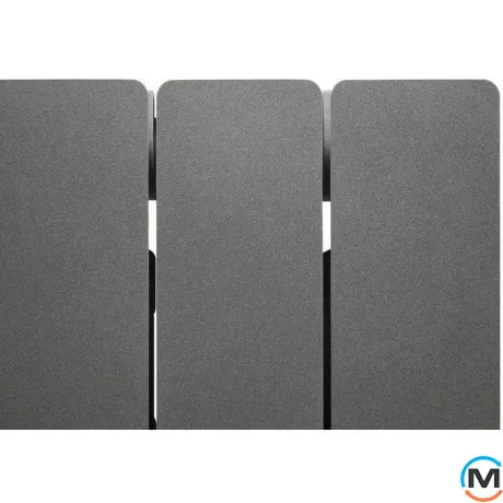 Радіатор опалення Fondital алюмінієвий (6 секцій) BLITZ SUPER B4 GRAPHITE 3R 500/100, Колір: Графіт, Міжосьова відстань (мм): 500, Кількість секцій: 6, фото , зображення 3