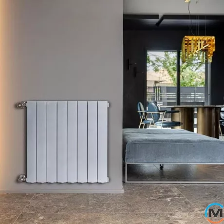 Радіатор опалення Fondital алюмінієвий (6 секцій) BLITZ SUPER B4 GRAPHITE 3R 500/100, Колір: Графіт, Міжосьова відстань (мм): 500, Кількість секцій: 6, фото , зображення 4