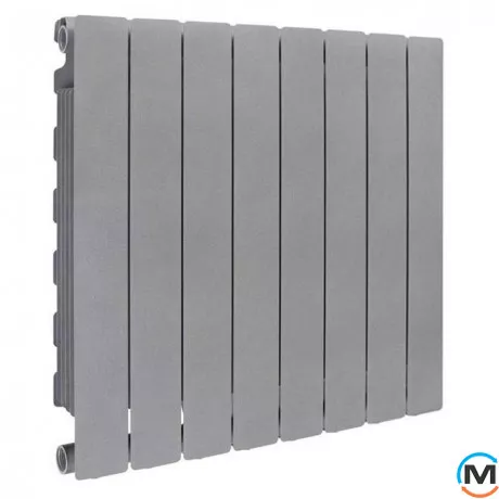 Радіатор опалення Fondital алюмінієвий (8 секцій) BLITZ SUPER B4 GRAPHITE 3R 350/100, Колір: Графіт, Міжосьова відстань (мм): 350, Кількість секцій: 8, фото 