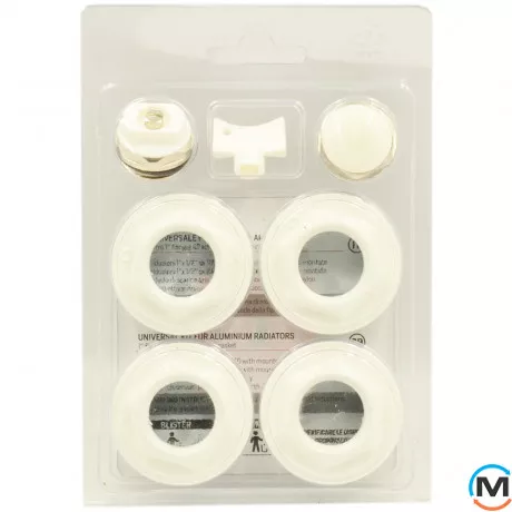 Монтажный комплект для алюминиевого радиатора 1" х 1/2" Raccorderie Metalliche, фото 