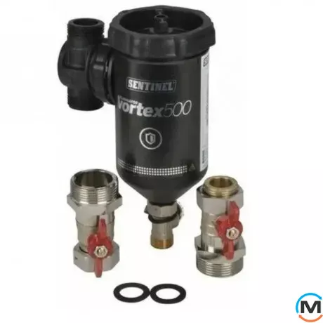 Сепаратор шлама Sentinel Vortex 500 Large с магнитным уловителем резьба 1", Диаметр резьбы: 1", фото , изображение 2