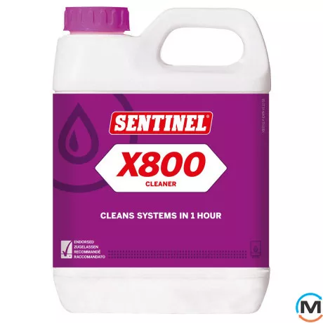 Рідина для силового очищення сильно забруднених систем опалення Sentinel X800, Модифікація: X800 Cleaner, Об'єм (л): 1, фото 