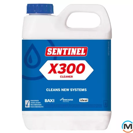 Рідина для очищення нових систем опалення після монтажу Sentinel X300, Модифікація: 	X300 Cleaner, Об'єм (л): 1, фото 