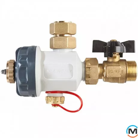 Магнитный фильтр-шламоотделитель Atlas Filtri FDM 1-ME 3/4" 90°C/600 μ/3 bar srl, Диаметр резьбы: 3/4", фото 