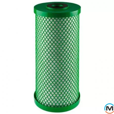 Картридж Atlas Filtri (спечена вугільна пудра) CB-EC BIG CTO (прибирає запахи) 10" SX 10 mcr 45°C, Типорозмір: 10", фото 