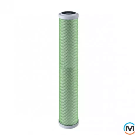 Картридж Atlas Filtri (спечена вугільна пудра) CB-EC BIG CTO (прибирає запахи) 20" SX 10 mcr 45°C, Типорозмір: 20", фото 