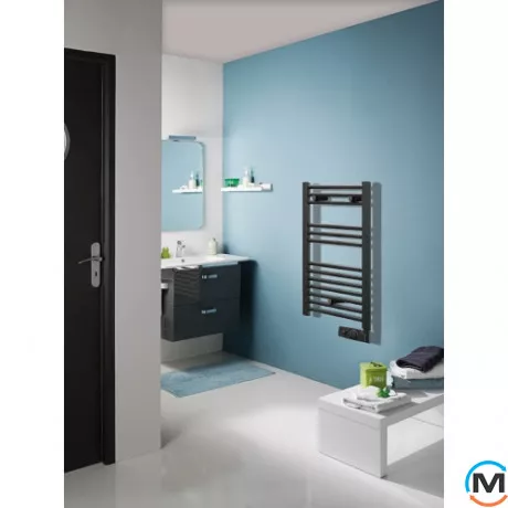 Електричний сушка для рушників Atlantic 2012 антрацит 1248х400х100мм 500 Вт, Колір: Антрацит, Макс. потужність (Вт): 500, Висота (мм): 1248, фото , зображення 5