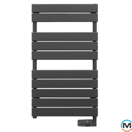 Електричний сушка для рушників Atlantic Adelis антрацит 984х556х118мм 500 Вт, Колір: антрацит, Макс. потужність (Вт): 500, Висота (мм): 984, фото 