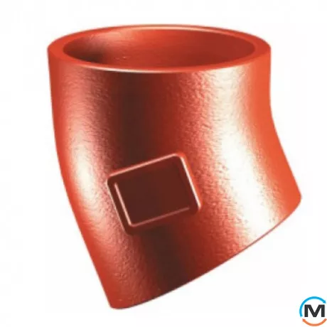 Колено канализационное чугунное Pam-GLOBAL S 200x30*, Градус (град.): 30, Диаметр (мм): 200, фото 