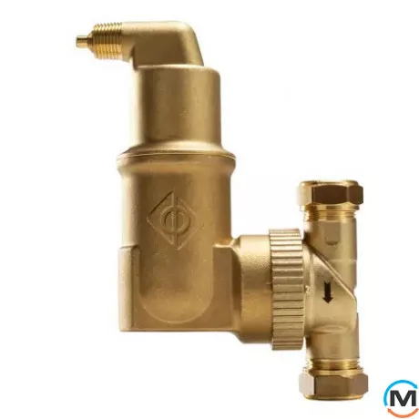 Сепаратор воздуха Spirotech SpiroVent Air - Universal Brass 22mm RV2, Диаметр (мм): 22, фото 