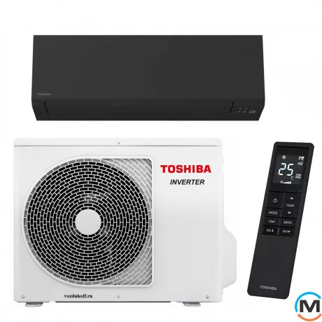 Кондиционер сплит-система Toshiba Инвертор Shorai Edge Blask RAS-B10G3KVSGB-E/RAS-10J2AVSG-E1, Площадь помещения (кв.м): 25, фото 