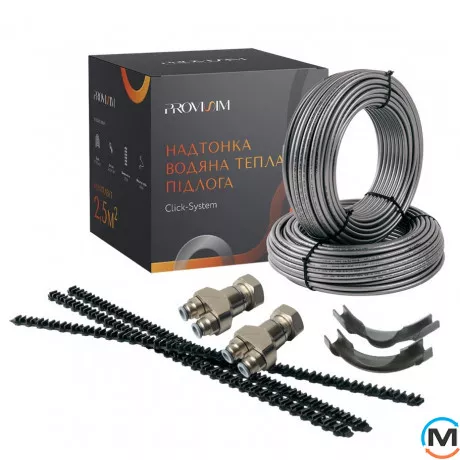 Комплекты тонкого водяного теплого пола Provisim PROVI -DUO 10,0 м2 ( тип разъема 4х8-3/4", выход на коллекторе - 1), Отапливаемая площадь (кв.м): 10, фото 