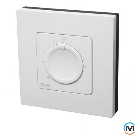 Кімнатний терморегулятор Danfoss Icon Dial On-wall 230V накладний, фото 