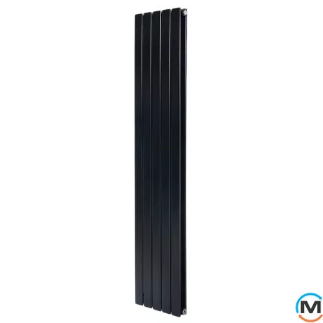 Вертикальний дизайнерський радіатор ARTTIDESIGN Livorno II 5/1800/340/50 чорний матовий, фото 