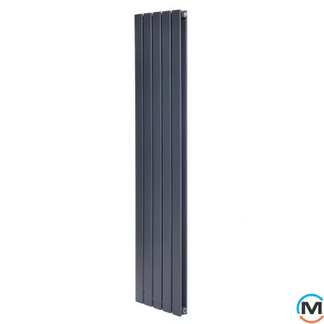 Вертикальний дизайнерський радіатор ARTTIDESIGN Livorno II 5/1800/340/50 сірий матовий, Підключення радіатора: Бокове, Виконання: Вертикальний, Колір: Сірий, Висота (мм): 1800, Кількість секцій: 5, Довжина (мм): 340, Глибина (мм): 100, Кількість рядів: 2, фото 
