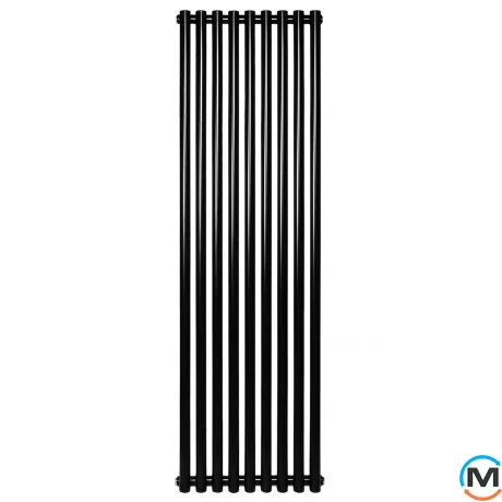 Вертикальний дизайнерський радіатор ARTTIDESIGN Matera 9/1800/531/50 чорний матовий, Підключення радіатора: Нижнє, Колір: Чорний, Кількість секцій: 9, фото , зображення 4