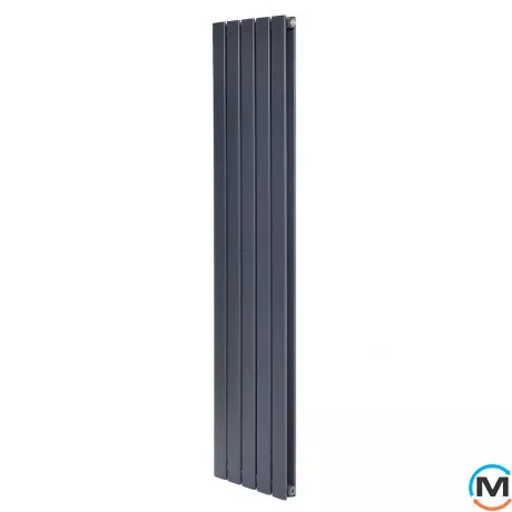 Вертикальний дизайнерський радіатор ARTTIDESIGN Livorno II 5/1800/340 сірий матовий, Виконання: Вертикальний, Колір: Сірий, Висота (мм): 1800, Глибина (мм): 103, Кількість секцій: 5, Довжина (мм): 340, Макс. Температура (град.): 95, фото 