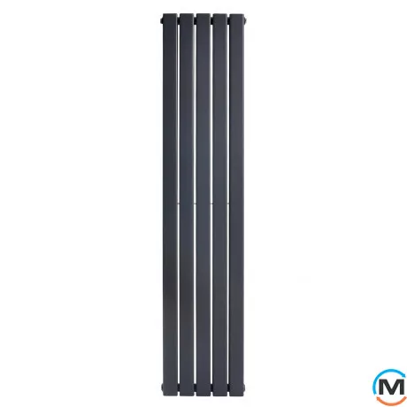 Вертикальний дизайнерський радіатор ARTTIDESIGN Livorno II 5/1800/340 сірий матовий, Виконання: Вертикальний, Колір: Сірий, Висота (мм): 1800, Глибина (мм): 103, Кількість секцій: 5, Довжина (мм): 340, Макс. Температура (град.): 95, фото , зображення 4