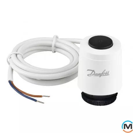 Термоелектричний привід Danfoss TWA-K NC 230В (M30x1.5), Положення приводу: Нормально закрито, Електроживлення: 220 V, фото 