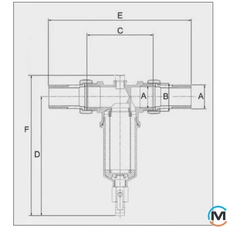 Фильтр для горячей воды BWT PROTECTOR MINI HR ½", Диаметр резьбы: 1/2", Макс. Температура (град.): 80, фото , изображение 4