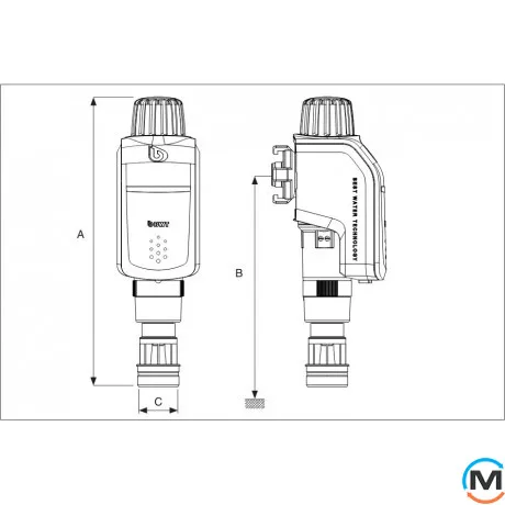 Фильтр для холодной воды BWT R1 с подсоединительным модулем ¾", Диаметр резьбы: 3/4", фото , изображение 3