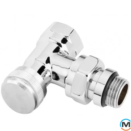 Клапан ручной запорный Danfoss RLV-CX Ду15 угловой, Исполнение: Угловой, фото 