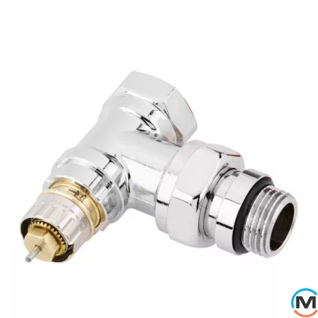 Клапан термостатический Danfoss RA-NСХ Ду15 угловой хром, Исполнение: Угловой, фото 