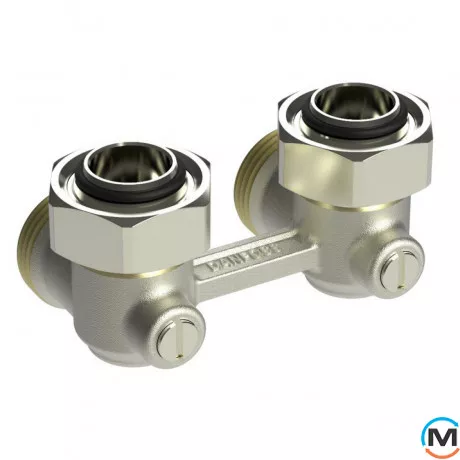 Н-образный запорный клапан Danfoss RLV-KB 3/4 угловой, Диаметр резьбы: 3/4", Исполнение: Угловой, фото 