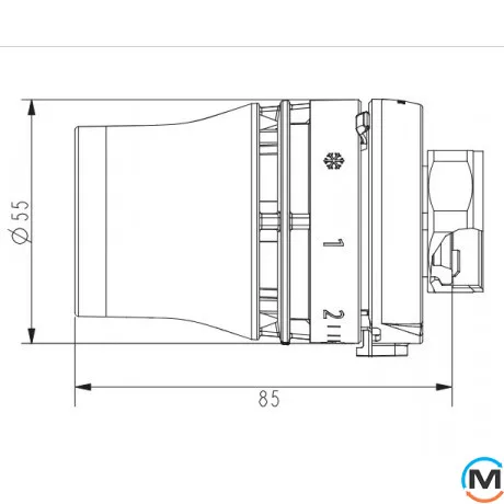 Сервисный термостат Danfoss Redia RTD BIS, фото , изображение 4
