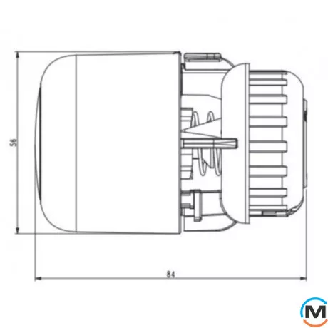 Термоголовка Danfoss Aero RA click BIS, фото , изображение 5