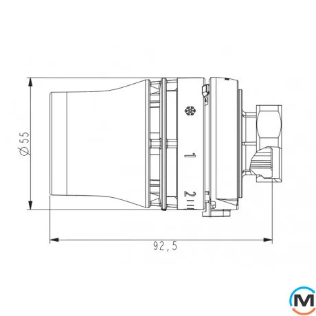 Термоголовка Danfoss Redia M30x1.5 BIS, фото , изображение 7
