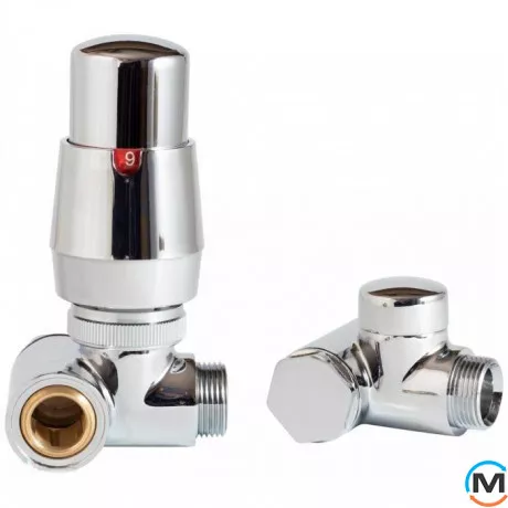 Комплект термостатический Vario Term INTEGRA угловой правый Satin, фото 