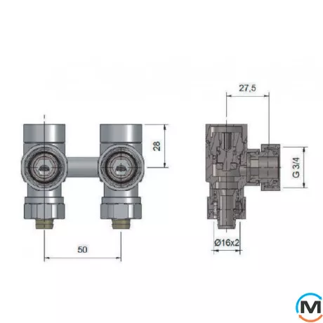 Комплект Vario Term PREMIUM EXCLUSIVE тип V угловой Structural black, фото , изображение 4