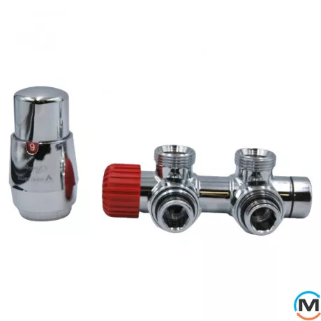 Комплект Vario Term TWINS угловой левый Chrome, фото 