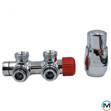 Комплект Vario Term TWINS угловой правый Chrome, фото 