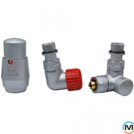 Комплект термостатический Vario Term VISION угловой левый Satin, фото 