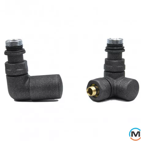 Комплект термостатический Vario Term VISION REGULATED угловой правый Structural black, фото 