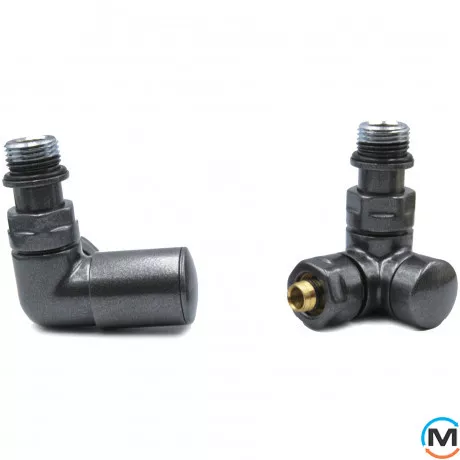 Комплект термостатический Vario Term VISION REGULATED угловой правый Structural graphite, фото 