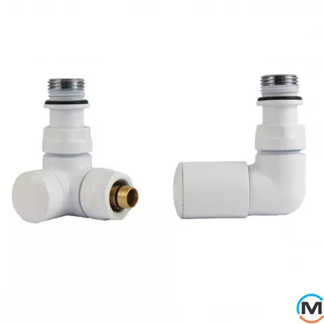 Комплект термостатический Vario Term VISION REGULATED угловой правый Matt white, фото 