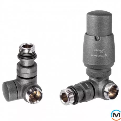 Комплект термостатический Vario Term VISION угловой левый Structural graphite, фото 