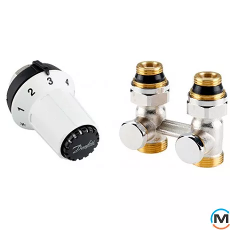 Термостатический комплект RAS-C+RLV-KS 1/2" прямой (M30 x1.5), фото 